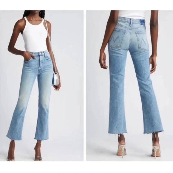 NEW Mother The Tripper Flood Fray High Waist
Ankle Flare Jeans Size 30 - Picture 2 of 13